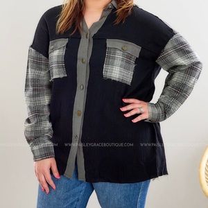 NWT Celeste Gauze/ Flannel Shirt/Shacket , size 2x